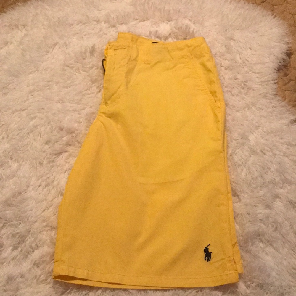 Polo Ralph Lauren Boys Yellow Shorts Size 12